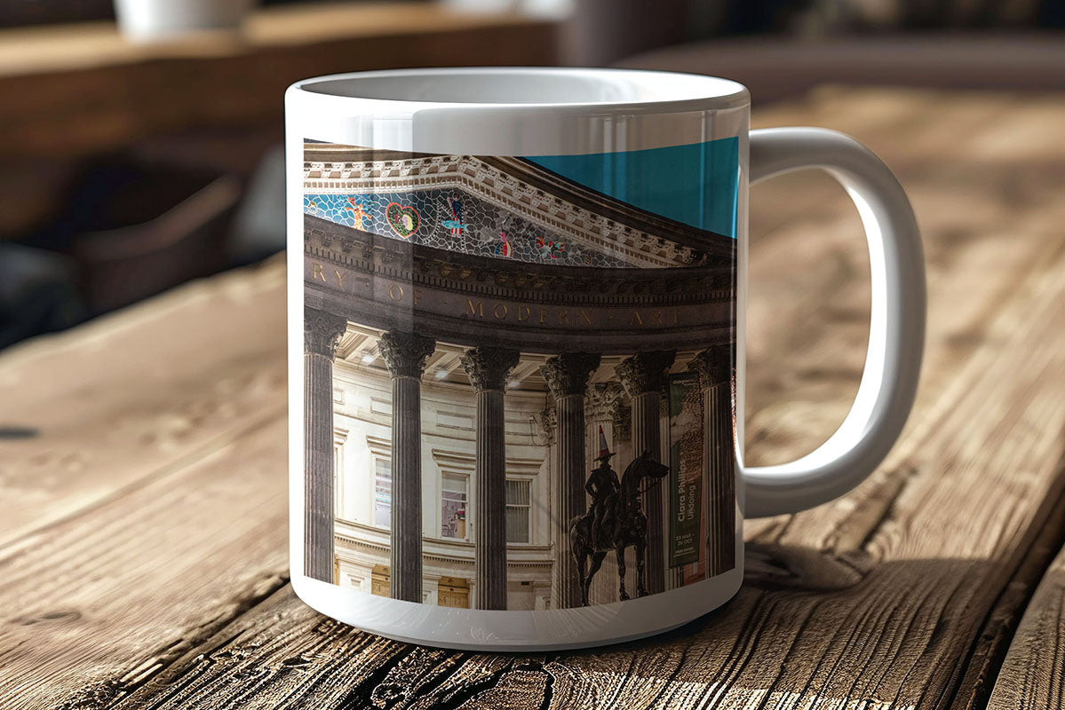 Glasgow GOMA Duke Statue with Cone on Head 11oz/15oz Coffee Mug