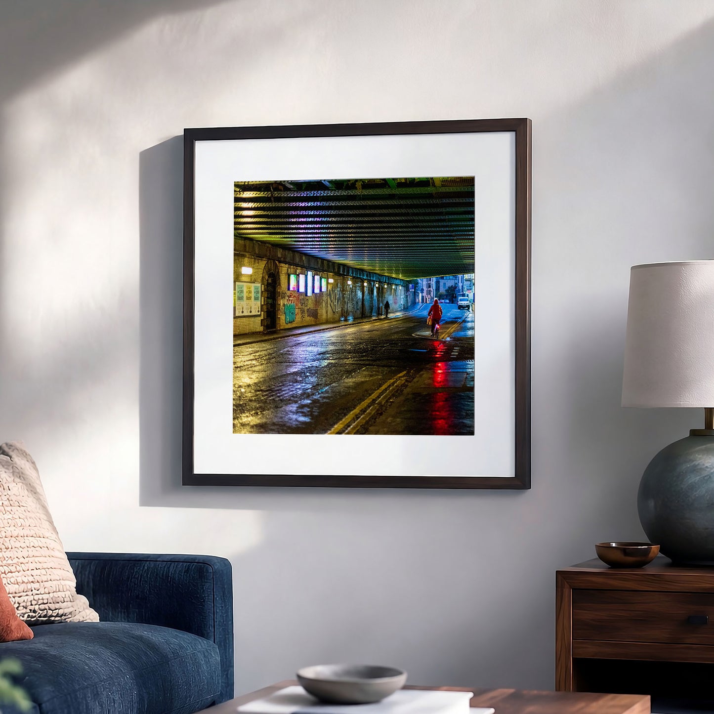 Edinburgh Calton Road Bridge Square Print