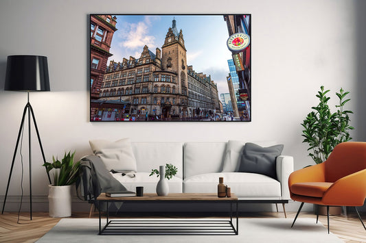 Glasgow Central Photo print on living room wall