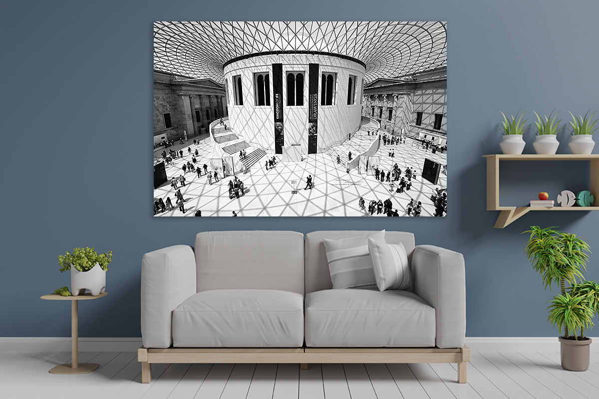 British Museum architecture photo on wall