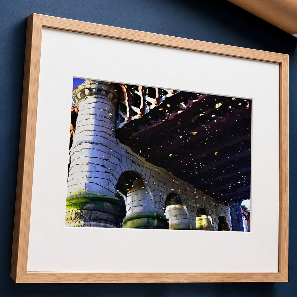 Glasgow Autumn Reflection Print | Caledonian Railway Bridge