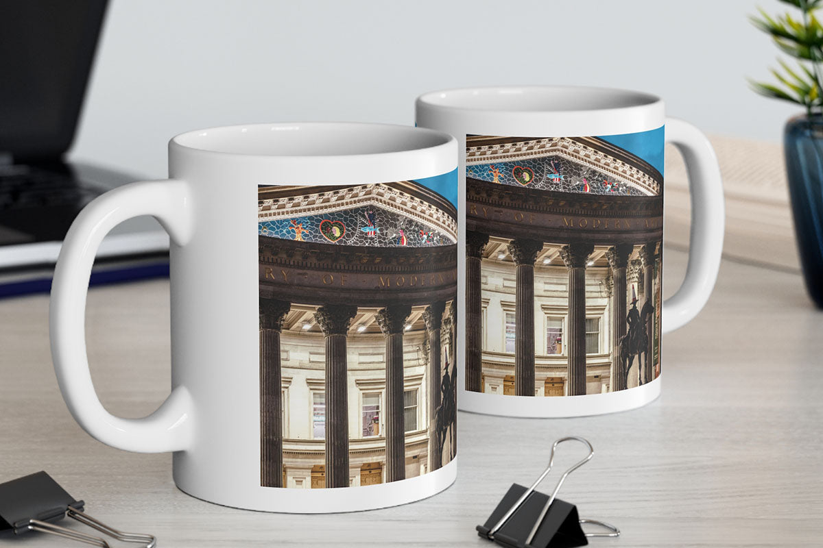 Glasgow GOMA Duke Statue with Cone on Head 11oz/15oz Coffee Mug