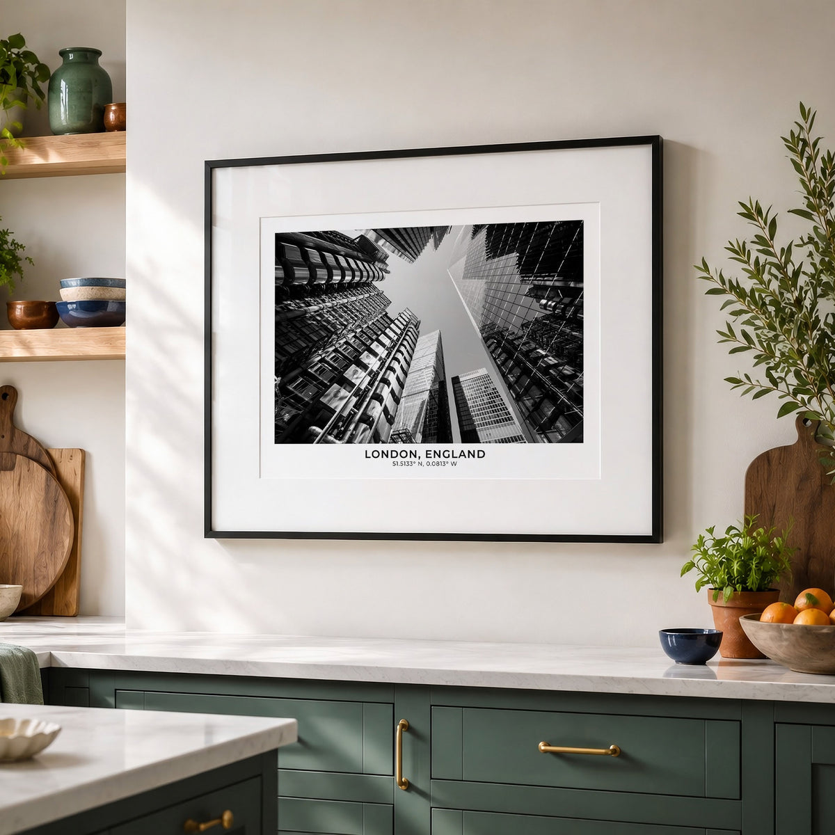 London Architecture Print, Lloyds Building, The Scalpel, Black and White Cityscape