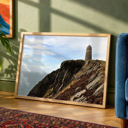 Islay Unframed Print, American Monument, Mull of Oa Landscape