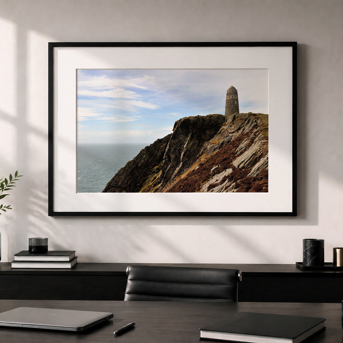Islay Unframed Print, American Monument, Mull of Oa Landscape