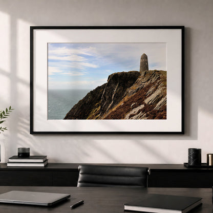 Islay Unframed Print, American Monument, Mull of Oa Landscape