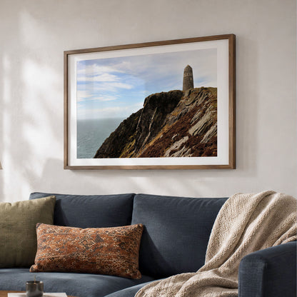 Islay Unframed Print, American Monument, Mull of Oa Landscape