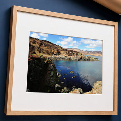 Islay Coastal Landscape, Saligo Bay Print, Travel Photography, Scottish Seascape Wall Art