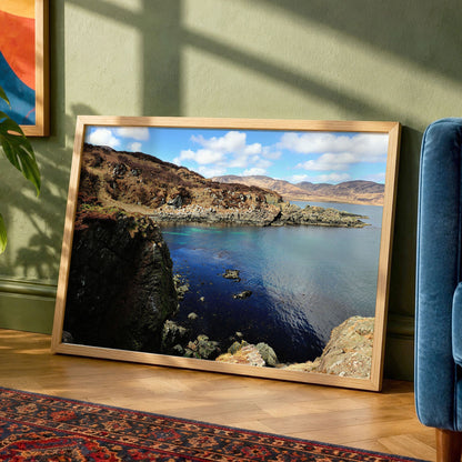 Islay Coastal Landscape, Saligo Bay Print, Travel Photography, Scottish Seascape Wall Art