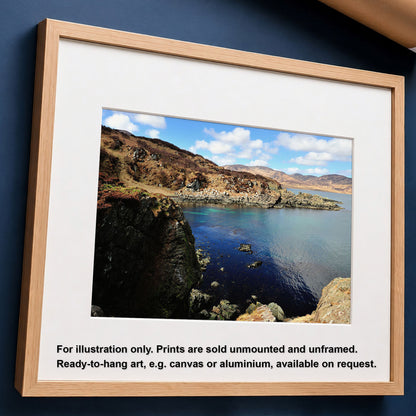 Islay Coastal Landscape, Saligo Bay Print, Travel Photography, Scottish Seascape Wall Art