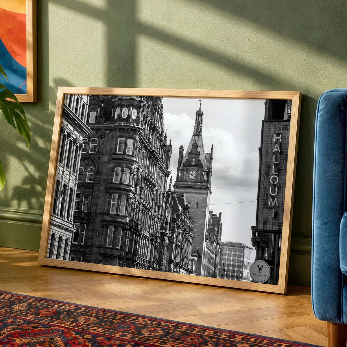 Glasgow Black & White Print | Central Station | Hope Street