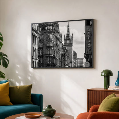 Glasgow Black & White Print | Central Station | Hope Street