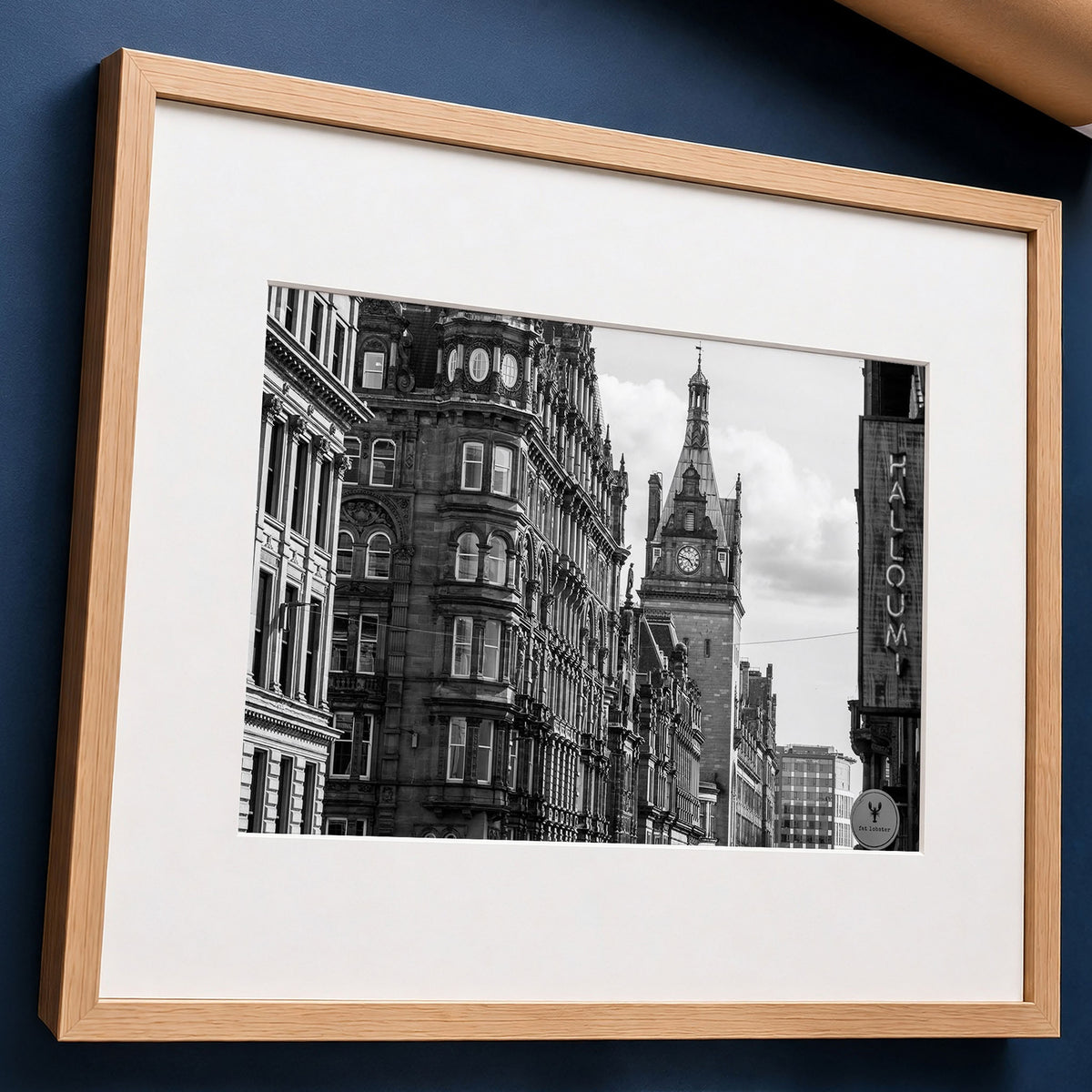 Glasgow Black & White Print | Central Station | Hope Street