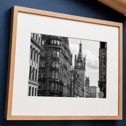 Glasgow Black & White Print | Central Station | Hope Street