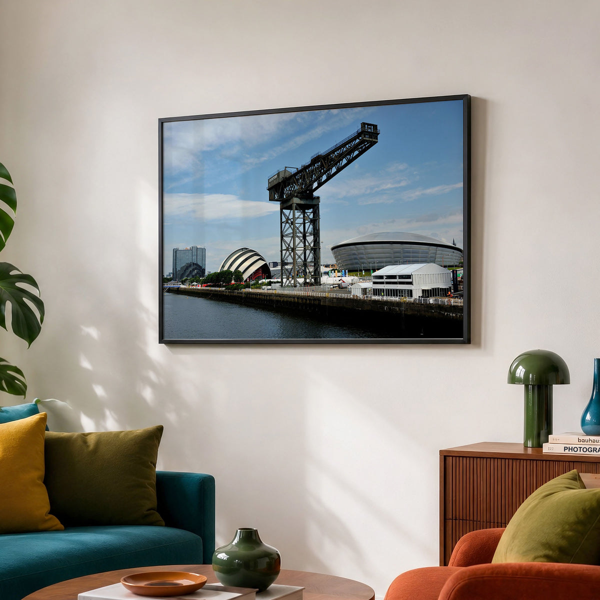 Glasgow Print | River Clyde Cityscape | Finnieston Crane