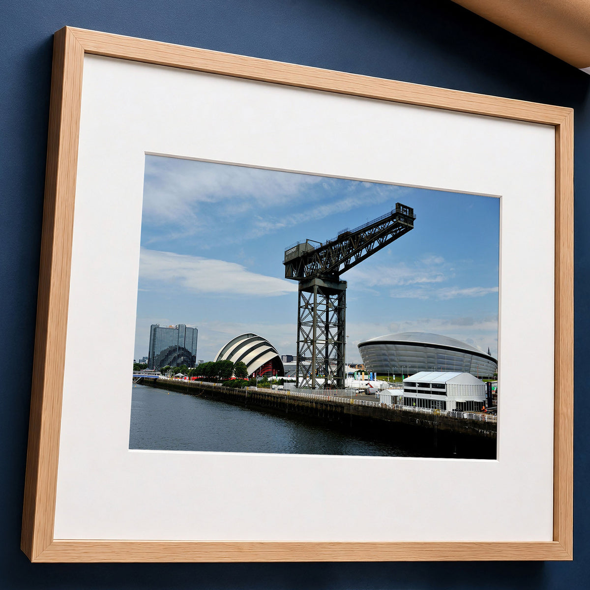 Glasgow Print | River Clyde Cityscape | Finnieston Crane