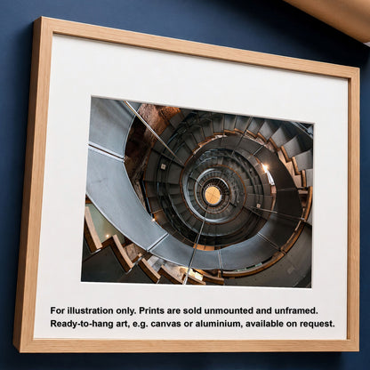 Glasgow Unframed Print | Lighthouse Spiral Staircase