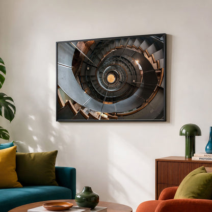Glasgow Unframed Print | Lighthouse Spiral Staircase