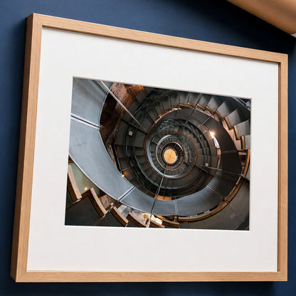 Glasgow Unframed Print | Lighthouse Spiral Staircase