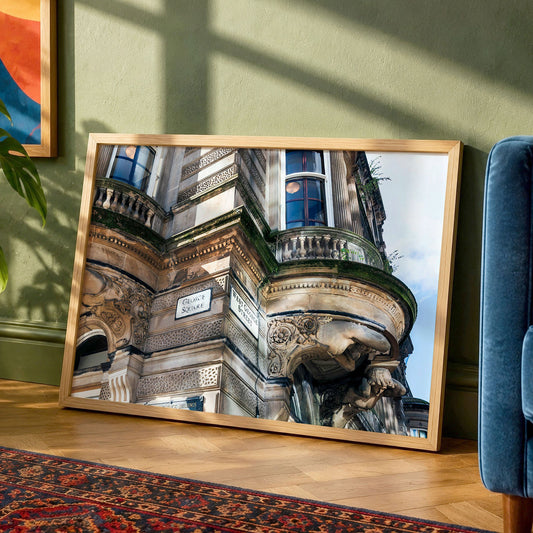 Glasgow Merchant's House Colour Print | George Square Architecture