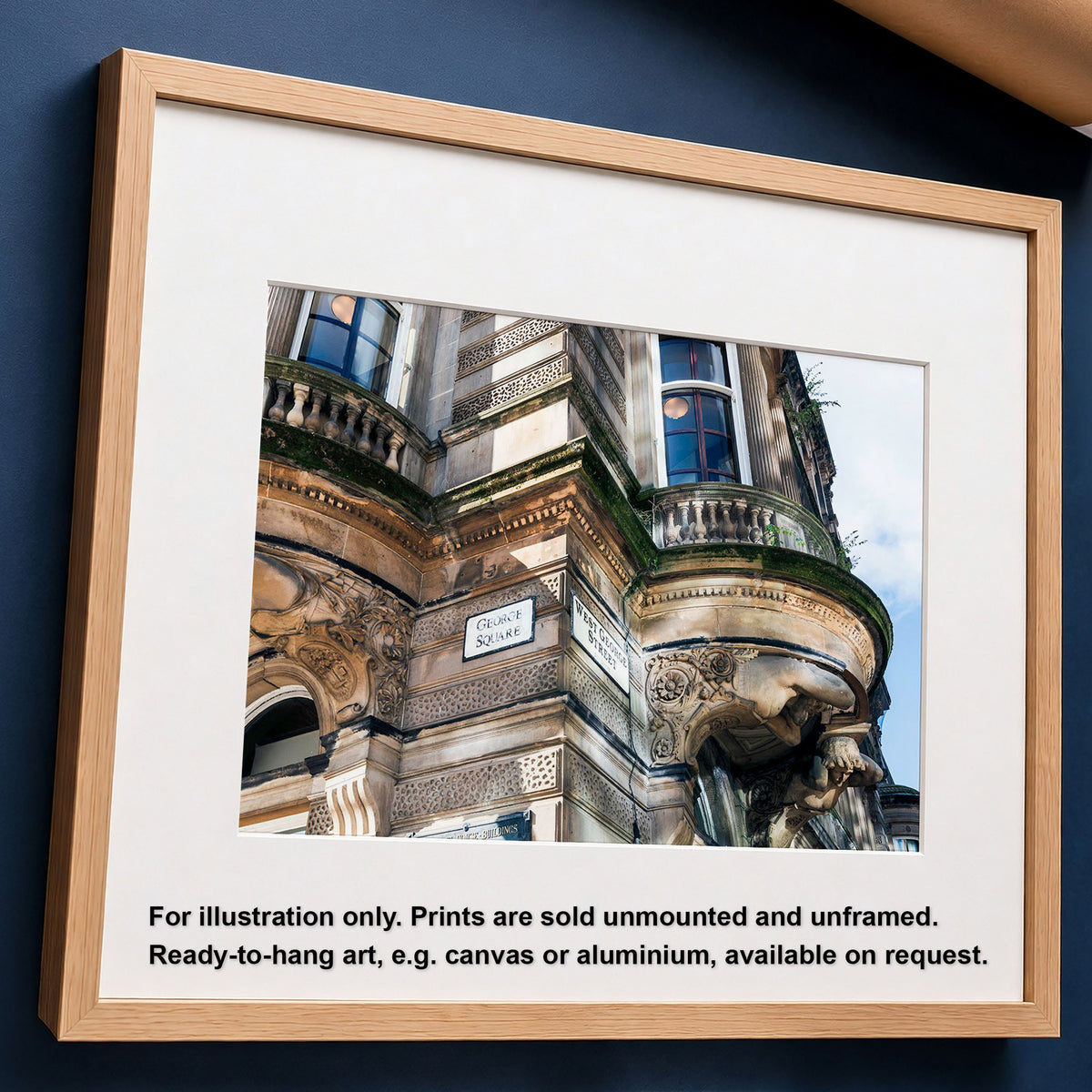 Glasgow Merchant's House Colour Print | George Square Architecture