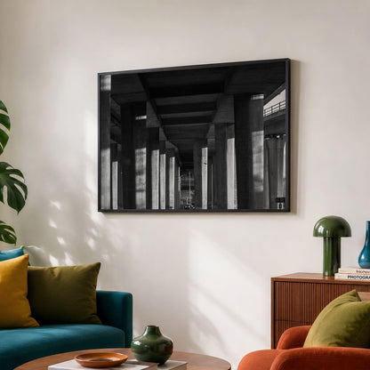 Glasgow Print | Kingston Bridge Underpass Architecture Photo