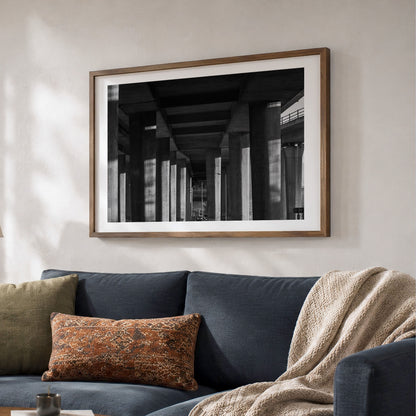 Glasgow Print | Kingston Bridge Underpass Architecture Photo
