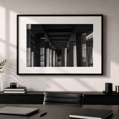Glasgow Print | Kingston Bridge Underpass Architecture Photo
