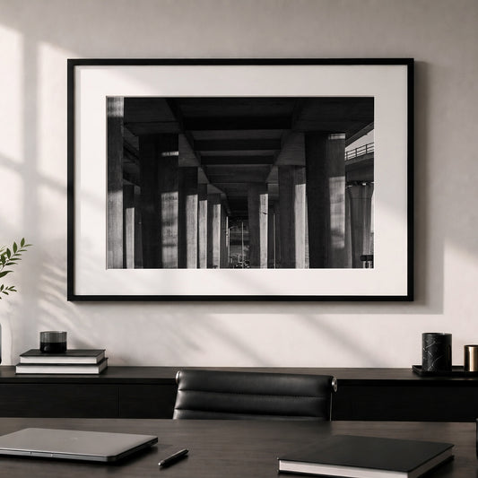 Glasgow Print | Kingston Bridge Underpass Architecture Photo