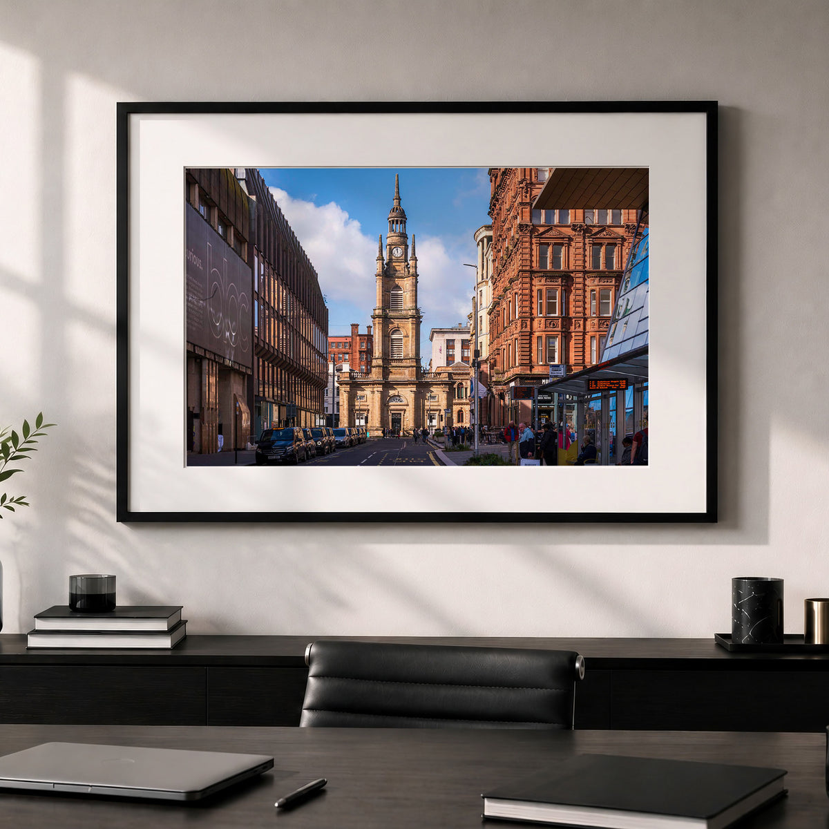 West George Street Glasgow Colour Print | Architecture Cityscape
