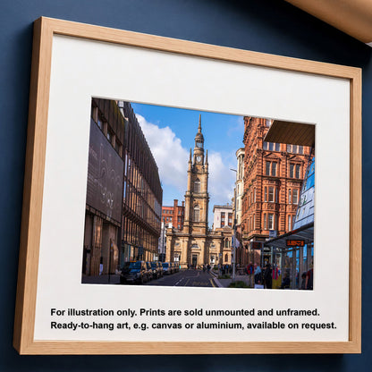 West George Street Glasgow Colour Print | Architecture Cityscape