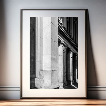 Glasgow GOMA Gallery of Modern Art Black and White Print