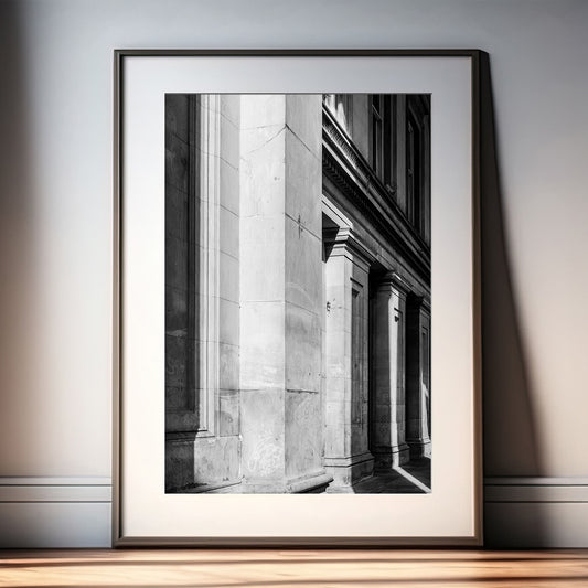 Glasgow GOMA Gallery of Modern Art Black and White Print