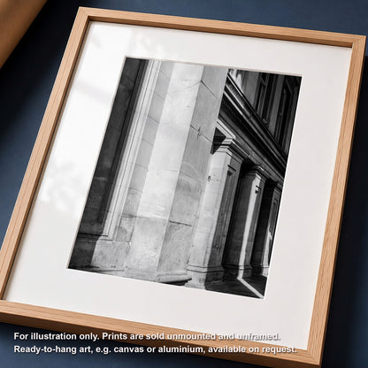 Glasgow GOMA Gallery of Modern Art Black and White Print