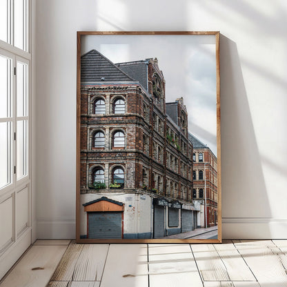 Glasgow Barras Print, Pipe Factory, Victorian Architecture Wall Art