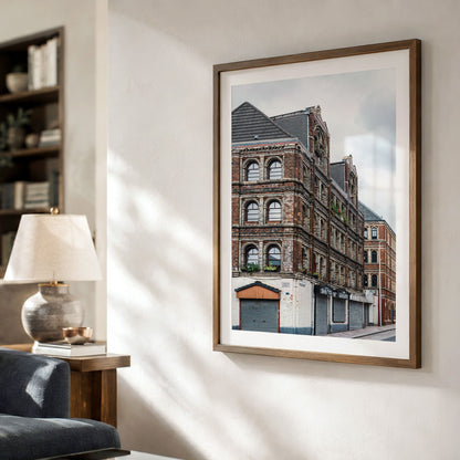 Glasgow Barras Print, Pipe Factory, Victorian Architecture Wall Art