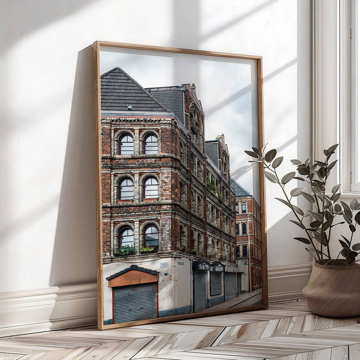 Glasgow Barras Print, Pipe Factory, Victorian Architecture Wall Art