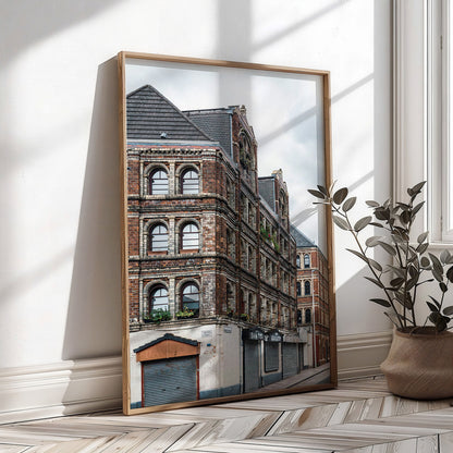Glasgow Barras Print, Pipe Factory, Victorian Architecture Wall Art