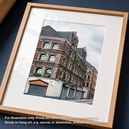 Glasgow Barras Print, Pipe Factory, Victorian Architecture Wall Art