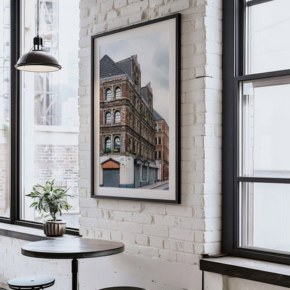 Glasgow Barras Print, Pipe Factory, Victorian Architecture Wall Art
