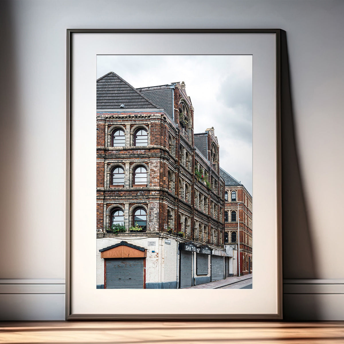 Glasgow Barras Print, Pipe Factory, Victorian Architecture Wall Art