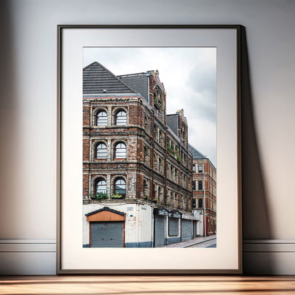 Glasgow Barras Print, Pipe Factory, Victorian Architecture Wall Art