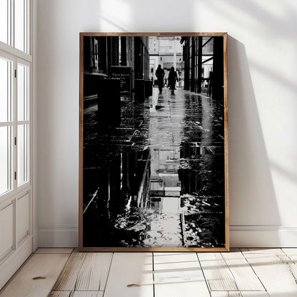 Glasgow Mitchell Lane Reflection Print | Black and White Street Photography