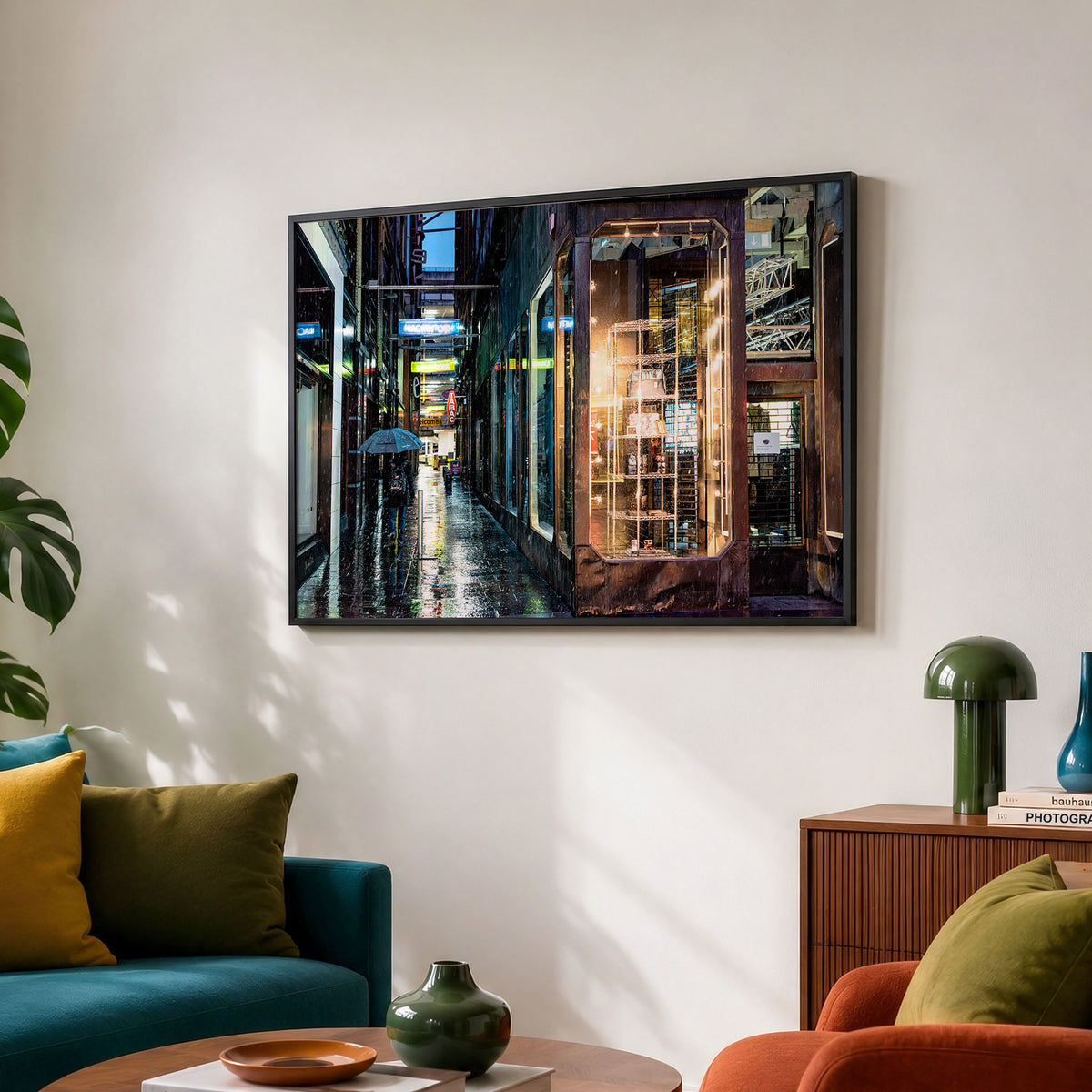 Glasgow Mitchell Lane Neon Print | Cinematic Street Photography