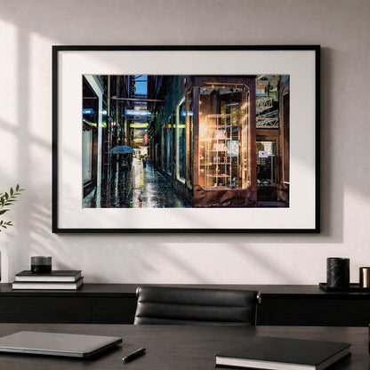 Glasgow Mitchell Lane Neon Print | Cinematic Street Photography