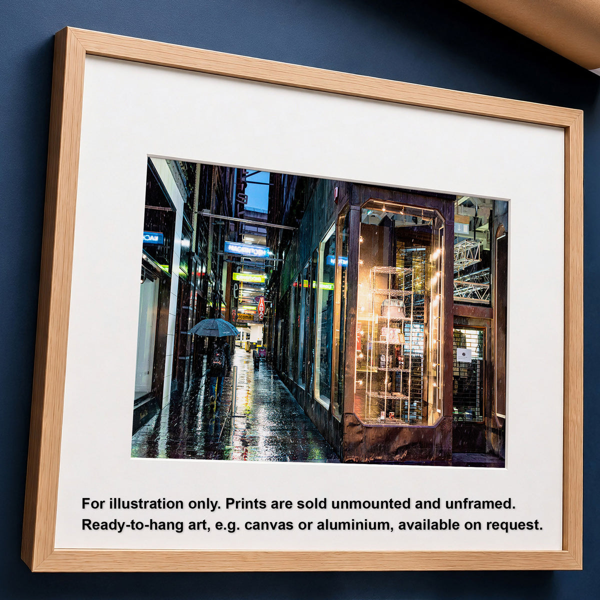 Glasgow Mitchell Lane Neon Print | Cinematic Street Photography