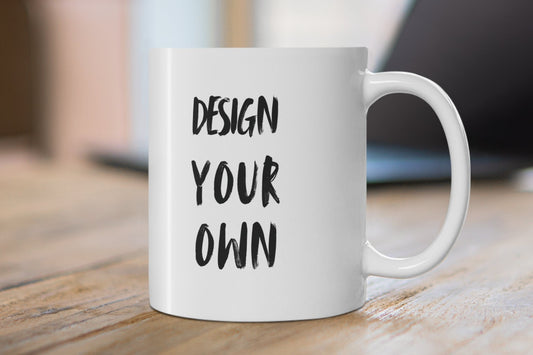Custom Photo & Text Coffee Mug — 11oz or 15oz Personalized Ceramic Mug