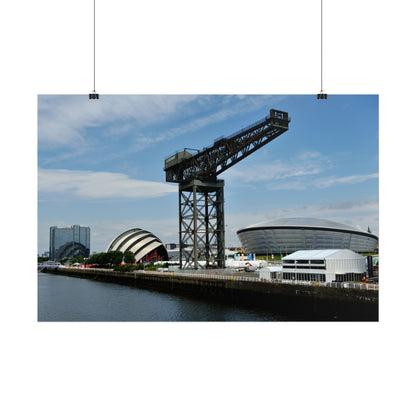 Glasgow Print | River Clyde Cityscape | Finnieston Crane