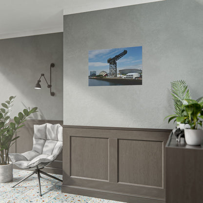 Glasgow Print | River Clyde Cityscape | Finnieston Crane