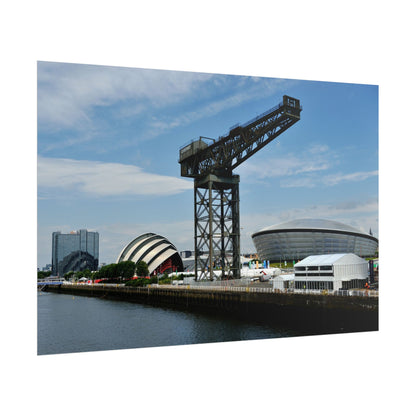 Glasgow Print | River Clyde Cityscape | Finnieston Crane
